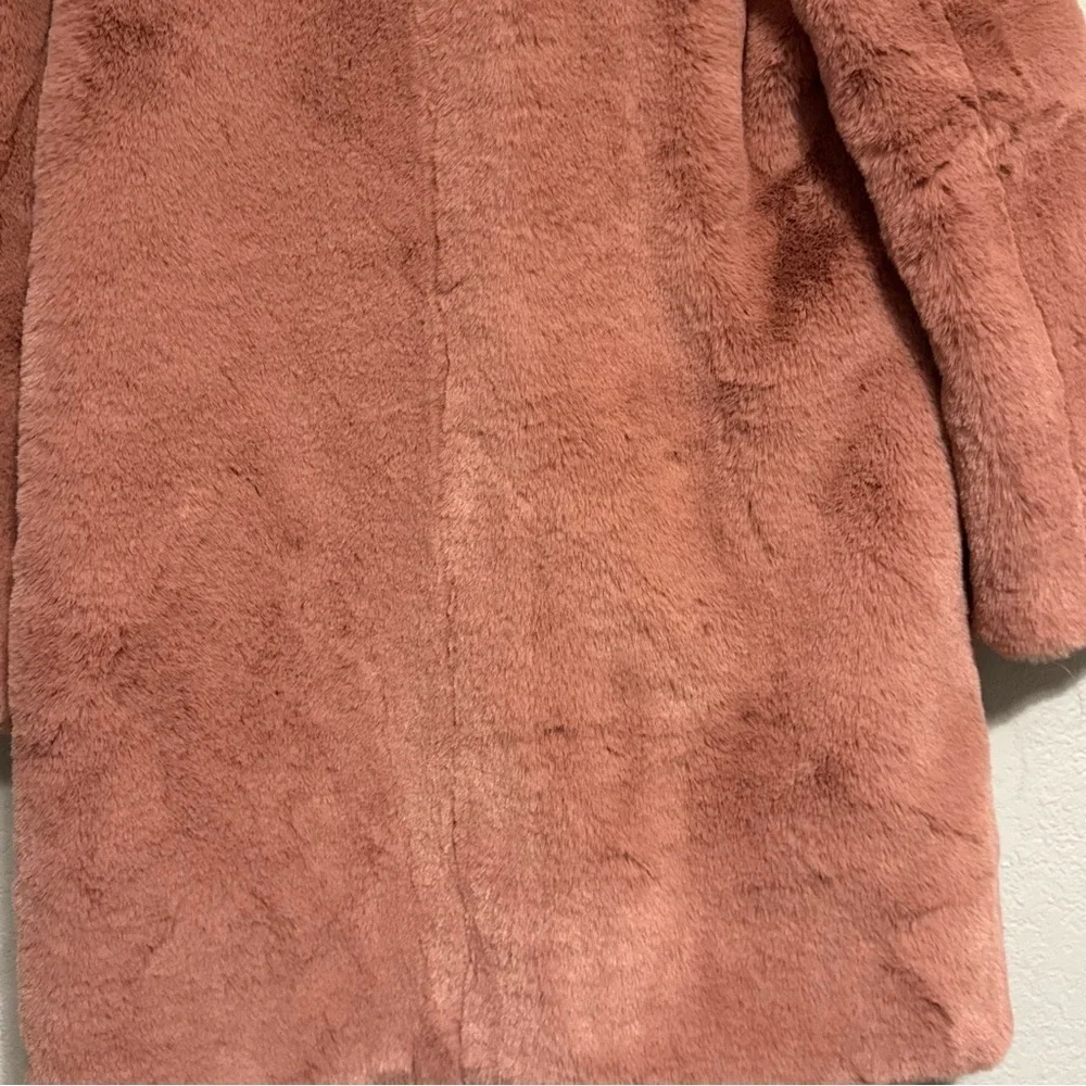J. Crew Rose Pink Fur Teddy Coat